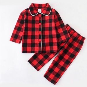 12m. Buffalo plaid pajamas
